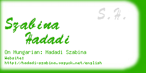 szabina hadadi business card